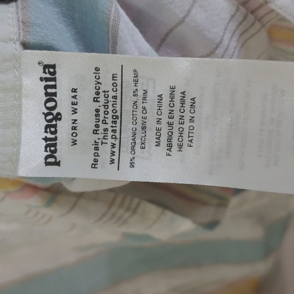 Patagonia Striped Long Sleeve Button Up Shirt Women's Size XL - Picture 3 of 7